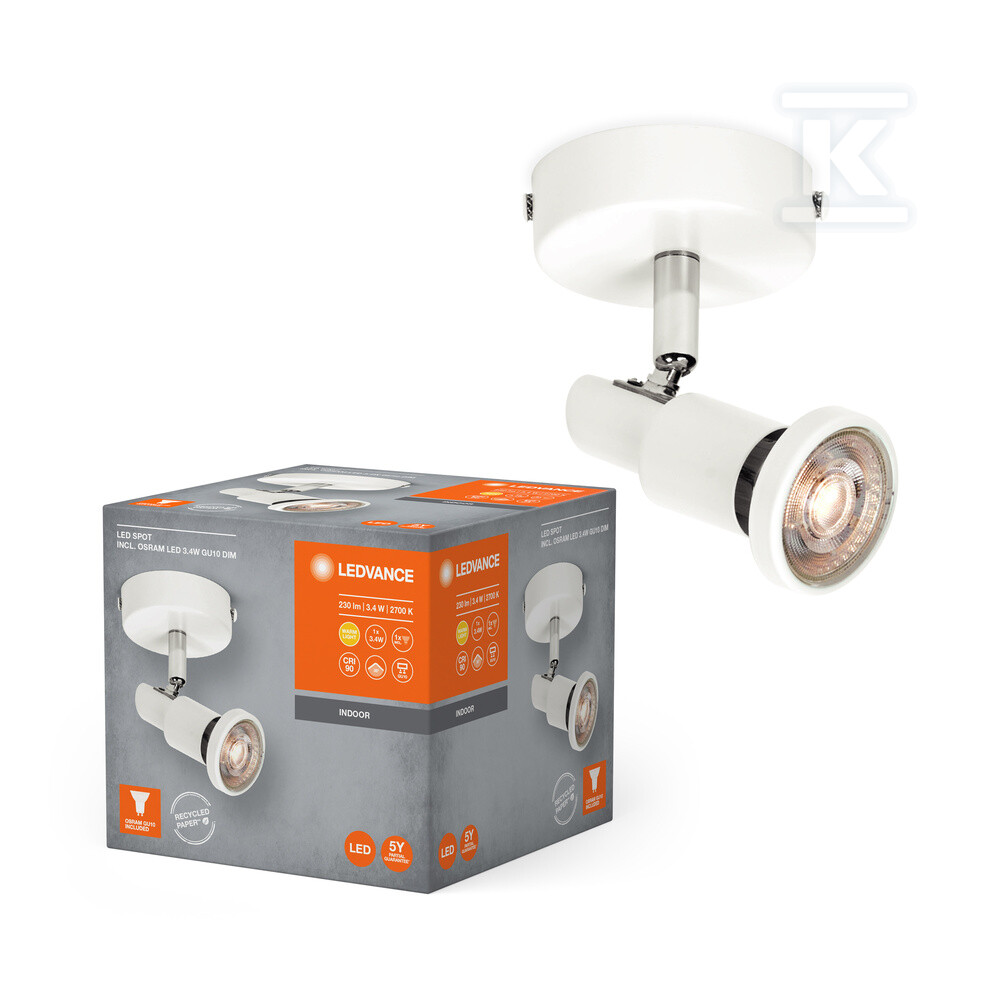 Oprawa SPOT WHITE 1 X 3.4W 927 DIM - 4058075833852