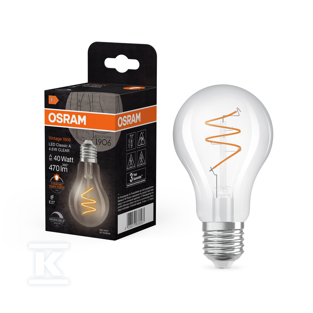 Лампа LED VINTAGE 1906 LED CLASSIC - 4058075836587