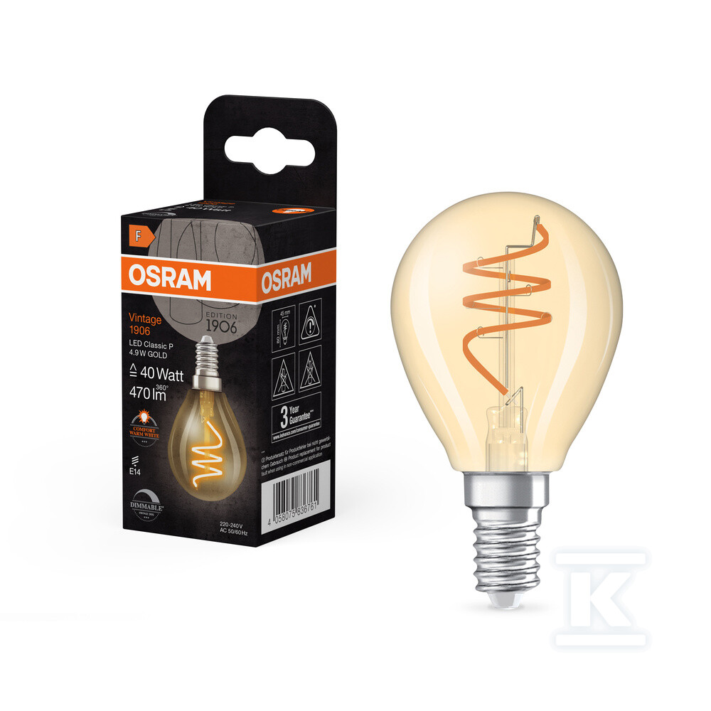 Лампа LED VINTAGE 1906 LED CLASSIC - 4058075836761