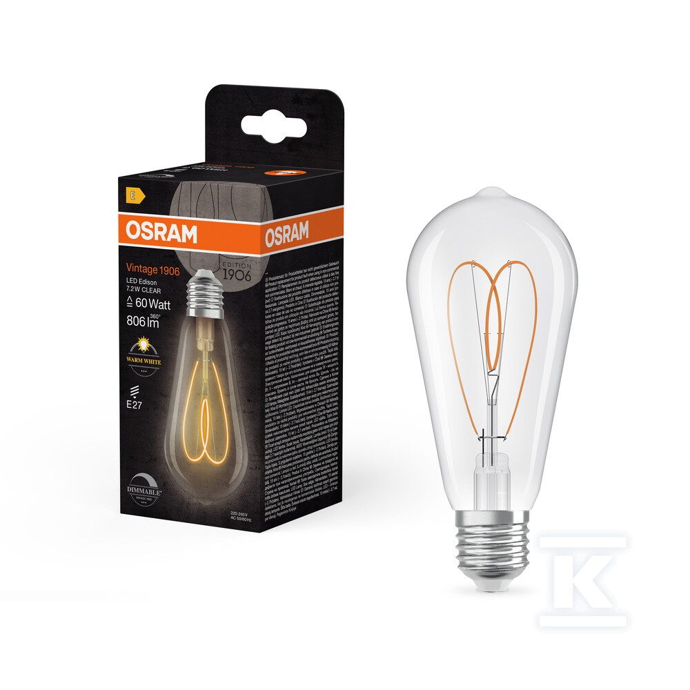 Світлодіодна лампа VINTAGE 1906 LED - 4058075836969