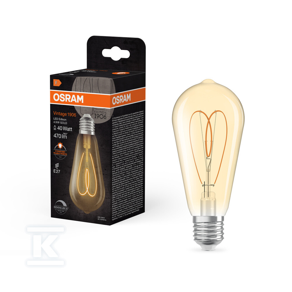 Лампа LED VINTAGE 1906 LED CLASSIC - 4058075836983