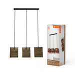 Oprawa dekoracyjna Decor Cardboard Square Pendant 3XE27 Brown