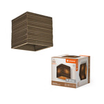Oprawa dekoracyjna Decor Cardboard Square Ceiling E27 Brown