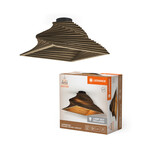 Oprawa dekoracyjna Decor Cardboard Square Ceiling Turn E27 Brown
