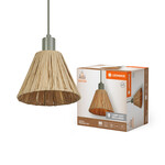 Oprawa dekoracyjna Decor Raffia Pendant 1XE27 Green