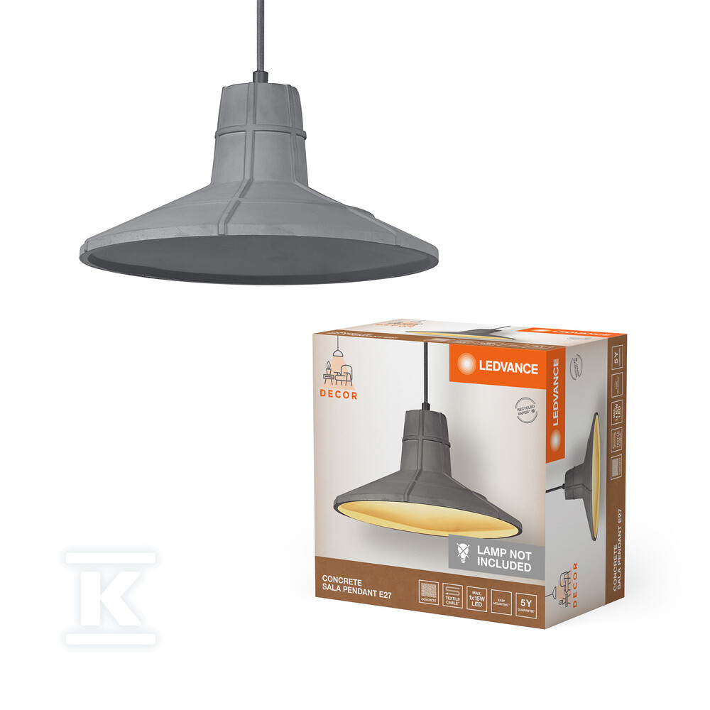 Oprawa dekoracyjna Decor Concrete Sala - 4058075838284