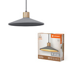 Oprawa dekoracyjna Decor Concrete Wood Pendant 320 mm E27 Dark Gray
