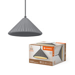 Oprawa dekoracyjna Decor Concrete Pyramid Pendant E27 Dark Gray