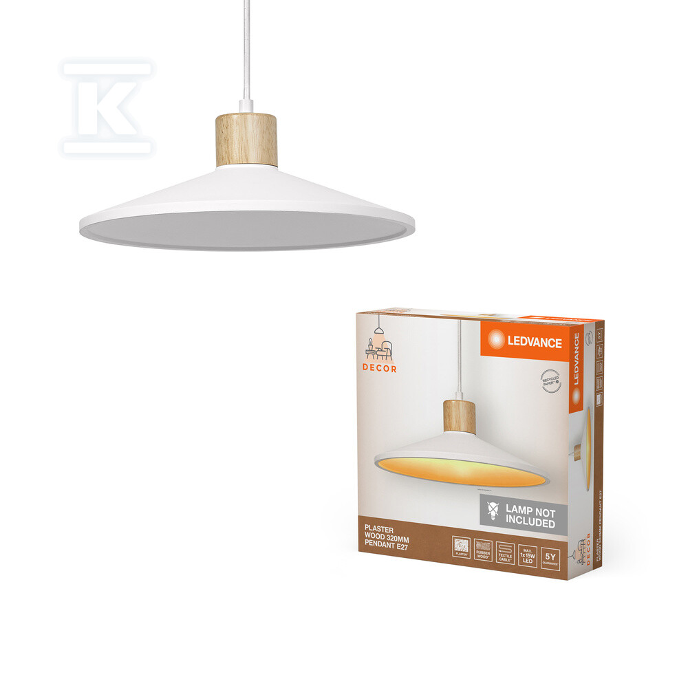 Oprawa dekoracyjna Decor Plaster Wood - 4058075838383