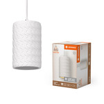 Oprawa dekoracyjna Decor Plaster Tube Pendant E27 White