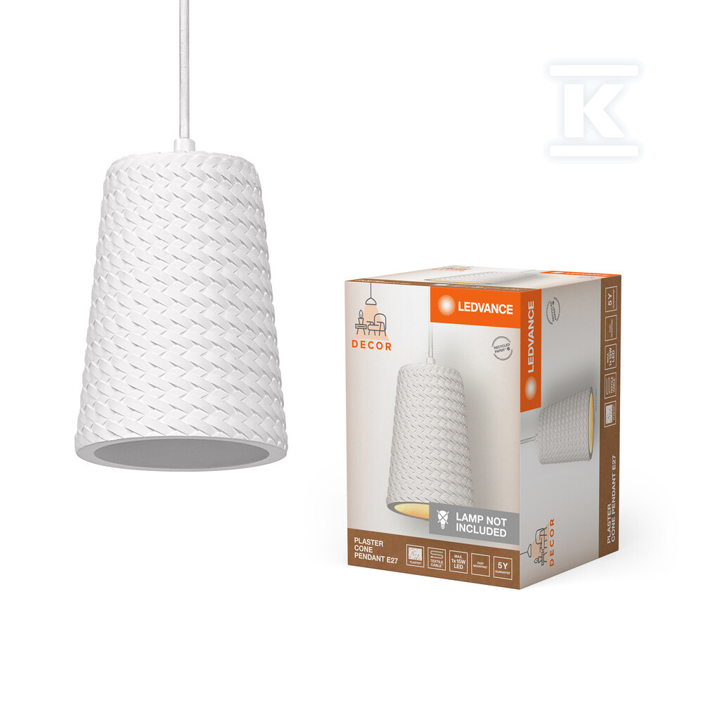 Oprawa dekoracyjna Decor Plaster Cone - 4058075838444