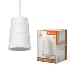 Oprawa dekoracyjna Decor Plaster Cone Pendant E27 White