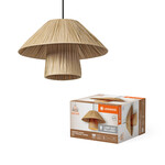 Oprawa dekoracyjna Decor Bamboo Paper Hut Pendant 400 E27 Brown