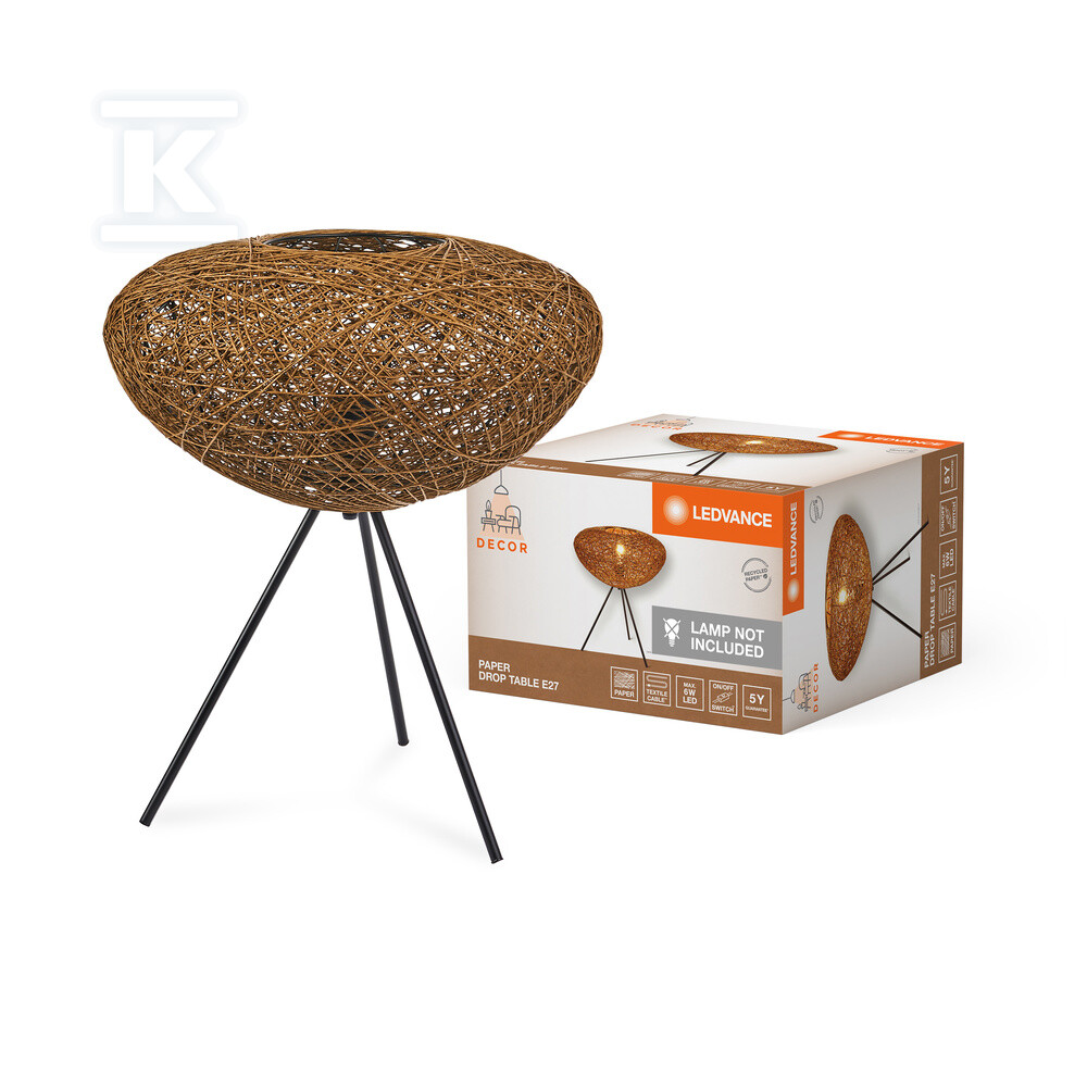 Лампа Decor Paper Drop Table 1XE27 - 4058075840843