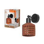 Oprawa dekoracyjna Decor Clay Windows Wall 1XE27 Brown
