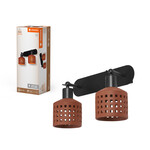 Oprawa dekoracyjna Decor Clay Windows Wall 2XE27 Brown