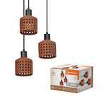Oprawa dekoracyjna Decor Clay Windows Pendant PL 3XE27 Brown
