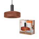 Oprawa dekoracyjna Decor Clay Windows Pendant 1XE27 Brown