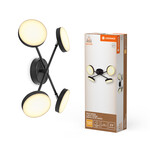 Oprawa LED DECOR SPOT MOON 4Spot Cross 21W 830 Black