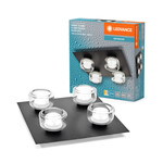 Oprawa łazienkowa LED Orbis Flame 4X5.5W Click CCT IP44 Black