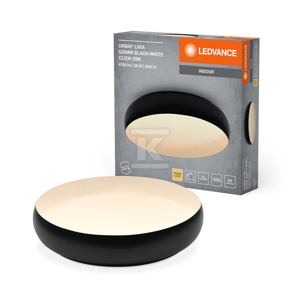 Oprawa LED Orbis Livia 520MM 36W 830 - 4099854283963
