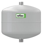 Zbiornik schładzający pośredni REFLEX V-12, 12L, 10 bar / 110 st., przyłącze gwintowane R3/4", k.szary, do instalacji grzewczych i chłodniczych, wiszący, bez membrany