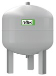Zbiornik schładzający pośredni REFLEX V-60, 60L, 10 bar / 110 st., przyłącze gwintowane R1", k.szary, do instalacji grzewczych i chłodniczych, stojący, bez membrany