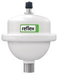 Tłumik uderzeń hydraulicznych REFIX WD, 0.165L, 10 bar / 70 st., przyłącze gwintowane G1/2", k.biały, do instalacji z zamontowanymi zaworami szybkoodcinającymi