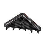 Zacisk rozdzielacza krosowego, PUSH IN, czarny, 1.5 mm2, 6 A, 250 V, liczba przyłączeń: 64, liczba poziomów: 16, TS 35 x 15, V-0, Poliwęglan, PRV 16 SW 35X15 RT/WS