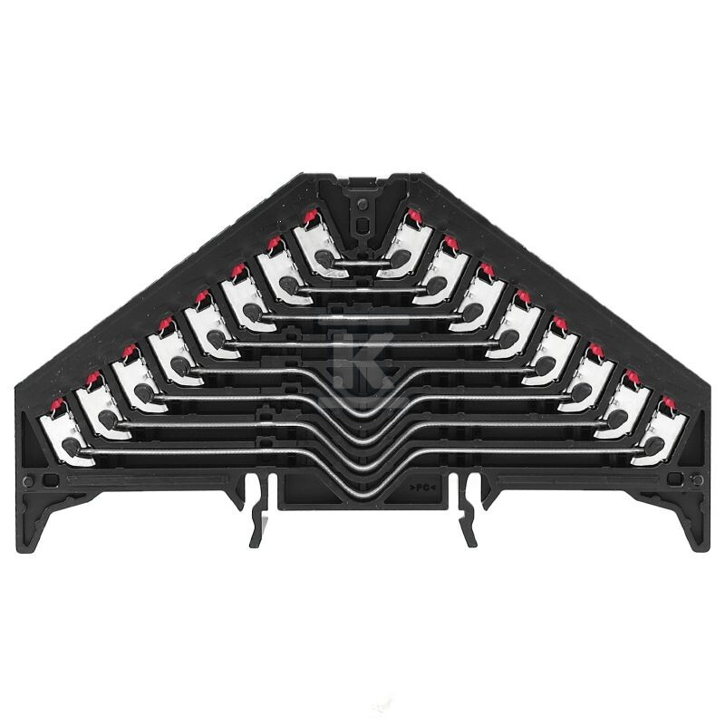 Zacisk rozdzielacza krosowego, PUSH IN, - 1288250000