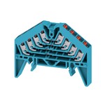 Zacisk rozdzielacza krosowego, PUSH IN, niebieski, 1.5 mm2, 10 A, 250 V, liczba przyłączeń: 16, liczba poziomów: 4, TS 35 x 15, V-0, Poliwęglan, PRV 4 BL 35X15 RT
