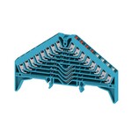 Zacisk rozdzielacza krosowego, PUSH IN, niebieski, 1.5 mm2, 8 A, 250 V, liczba przyłączeń: 32, liczba poziomów: 8, TS 35 x 15, V-0, Poliwęglan, PRV 8 BL 35X15 RT/WS
