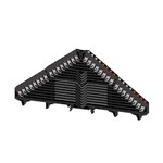 Zacisk rozdzielacza krosowego, PUSH IN, czarny, 1.5 mm2, 6 A, 250 V, liczba przyłączeń: 64, liczba poziomów: 16, TS 35 x 7.5, V-0, Poliwęglan, PRV 16 SW 35X7.5 WS/RT