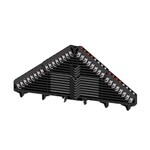 Zacisk rozdzielacza krosowego, PUSH IN, czarny, 1.5 mm2, 6 A, 250 V, liczba przyłączeń: 64, liczba poziomów: 16, TS 35 x 7.5, V-0, Poliwęglan, PRV 16 SW 35X7.5 RT/WS