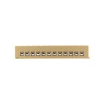 Jedno- oraz wielobiegunowe listwy zaciskowe, Połączenie lutowane, Jasnożółty, 2.5 mm2, 20 A, 125 V, liczba przyłączeń: 1, liczba poziomów: 1, MK 2/12 SL/WA
