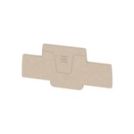 Płytka końcowa i dzieląca styków, Ciemnobeżowy, Wysokość: 82 mm, Szerokość: 2 mm, V-0, Wemid, AEP 2T 1.5