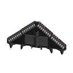 Zacisk rozdzielacza krosowego, PUSH IN, czarny, 1.5 mm2, 6 A, 250 V, liczba przyłączeń: 64, liczba poziomów: 16, TS 35 x 15, V-0, Poliwęglan, PRV 16 SW 35X15 WS/RT