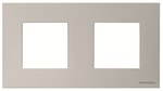 Ramka 2-krotna BASIC Zenit srebrny N2272.1 PL