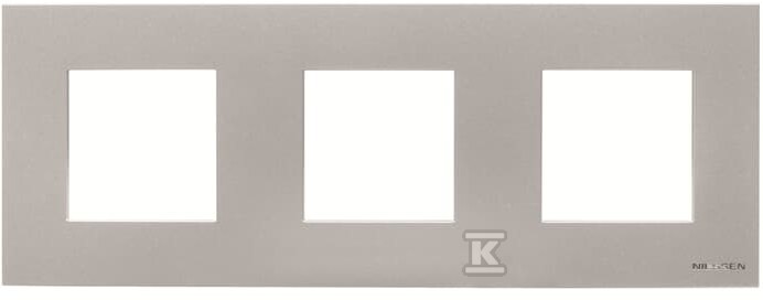 Ramka 3-krotna Basic Zenit srebrny - 2CLA227310N1301