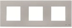 Ramka 3-krotna Basic Zenit srebrny N2273.1 PL