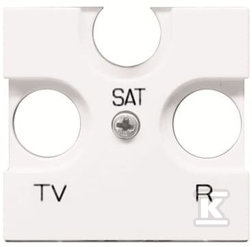Pokrywa RTV/SAT 2M Zenit biały N2252 BL - 2CLA225200N1101
