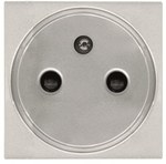 Gniazdo z bolcem 2P+Z Zenit srebrny N2287 PL