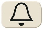 Symbol "dzwonek" Busch-Duro kość słoniowa 2525 KI