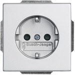 Gniazdo SCHUKO z szybkozłączami z uziemieniem, 2P+E Future aluminiowo srebrny 20 EUC-83-500