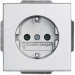 Gniazdo SCHUKO z przesłonami z szybkozłączami z uziemieniem, 2P+E Future aluminiowo srebrny 20 EUCKS-83-500