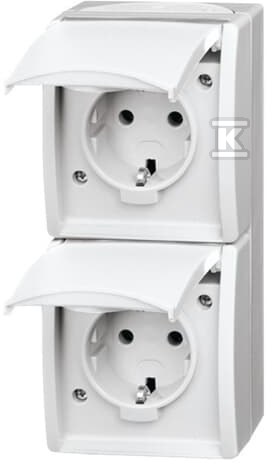 Gniazdo SCHUKO podwójne ze wstępnym - 2CKA002084A0710