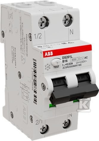 Wyłącznik różnicowo-nadprądowy, 1P+N, - 2CSR255080R1165
