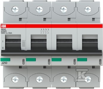 Wyłącznik nadmiarowo-prądowy, 4P, - 2CCS864001R1255