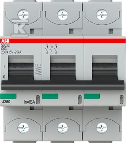 Wyłącznik nadmiarowo-prądowy, 3P, - 2CCS883001R0634