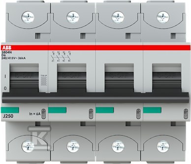 Wyłącznik nadmiarowo-prądowy, 4P, - 2CCS894001R0061